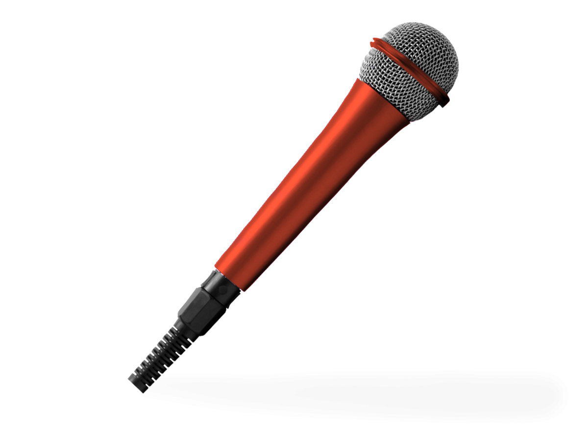 Microphone image, let the clients speak for themselves