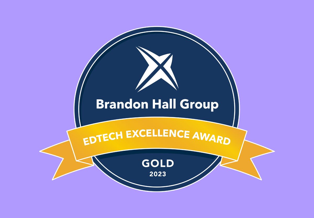 Edtech award Brandon Hall Group, 2023