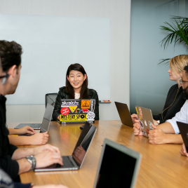 People in a meeting