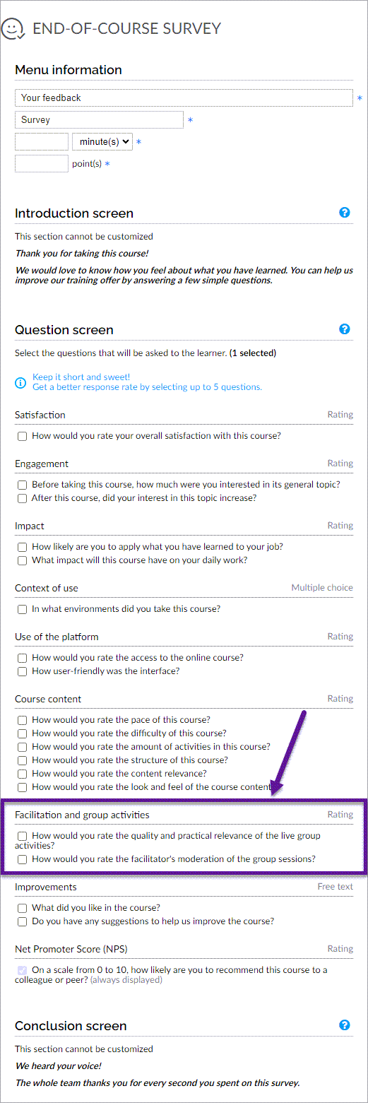 New capability to evaluate your facilitators
