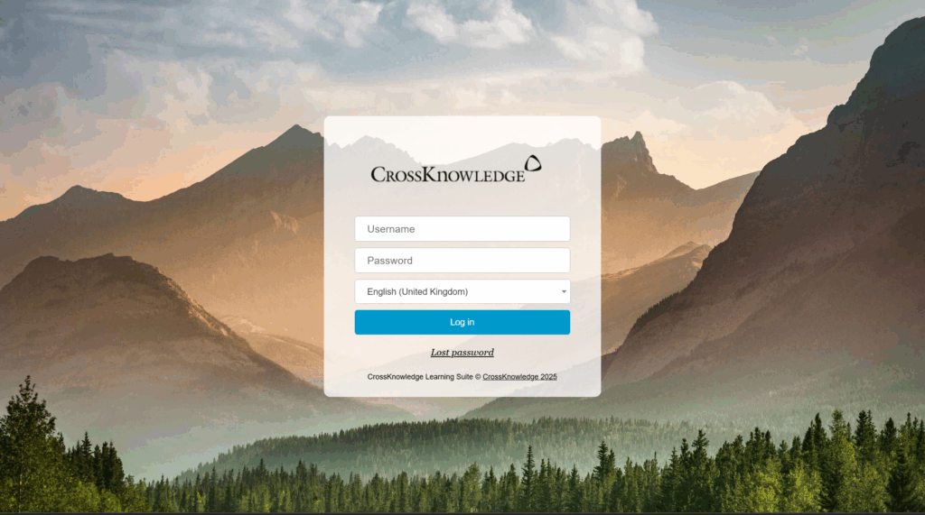 New look for the administrator login page