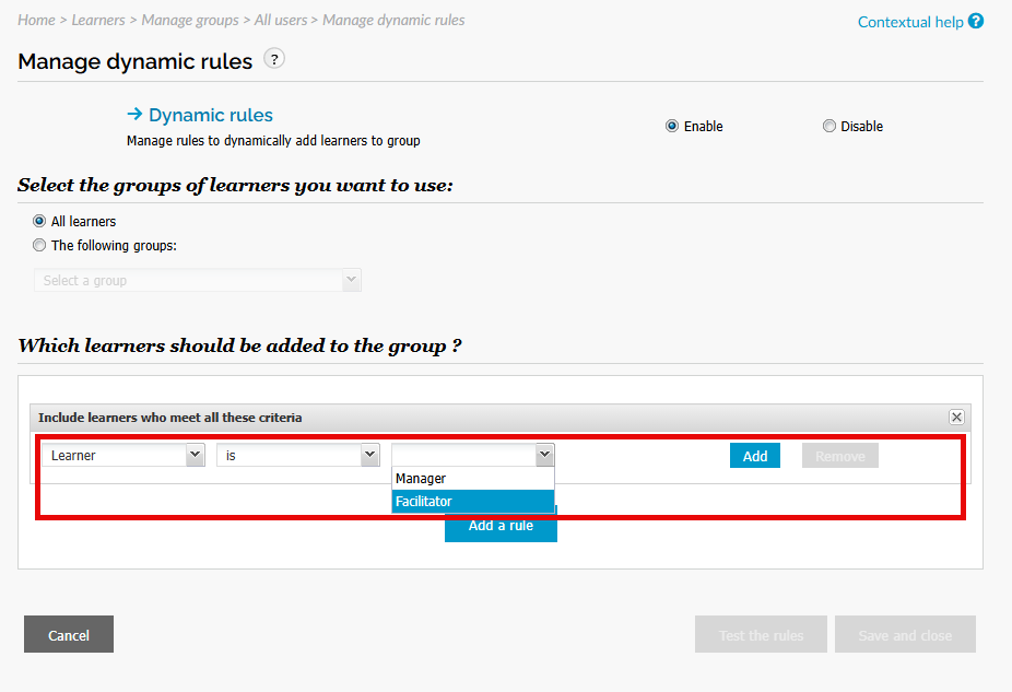 Learner is Facilitator