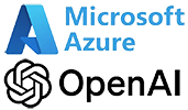 Microsoft Azure and OpenAI logos