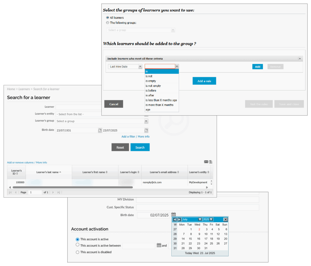 New date-based custom fields
