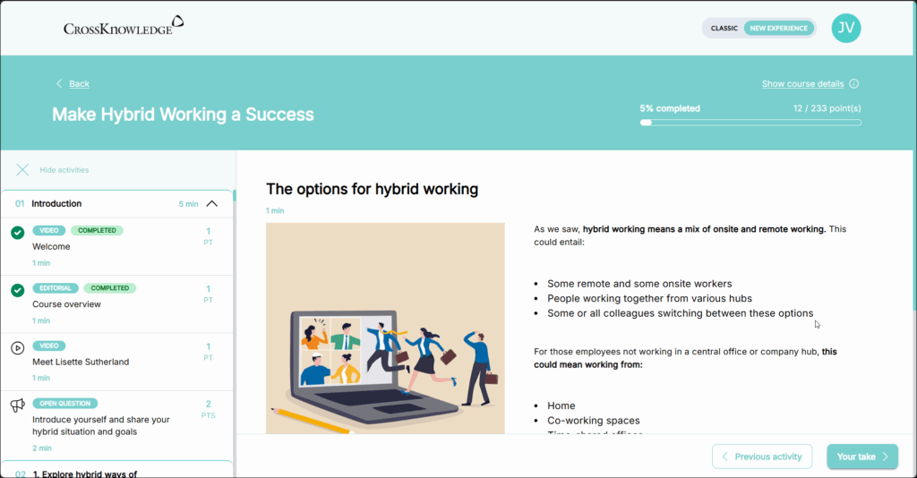 New Blendedx experience with cleaner interface, improved navigation, responsive design and enhanced video controls