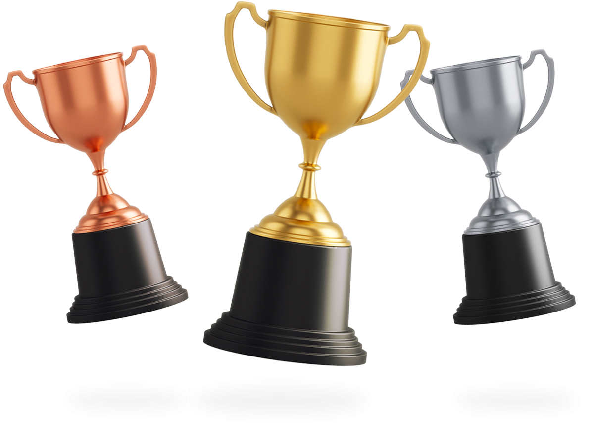 Trophies to showcase our Award Page