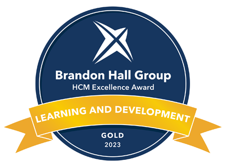 Brandon Hall Group Gold Award Learning and Development 2023