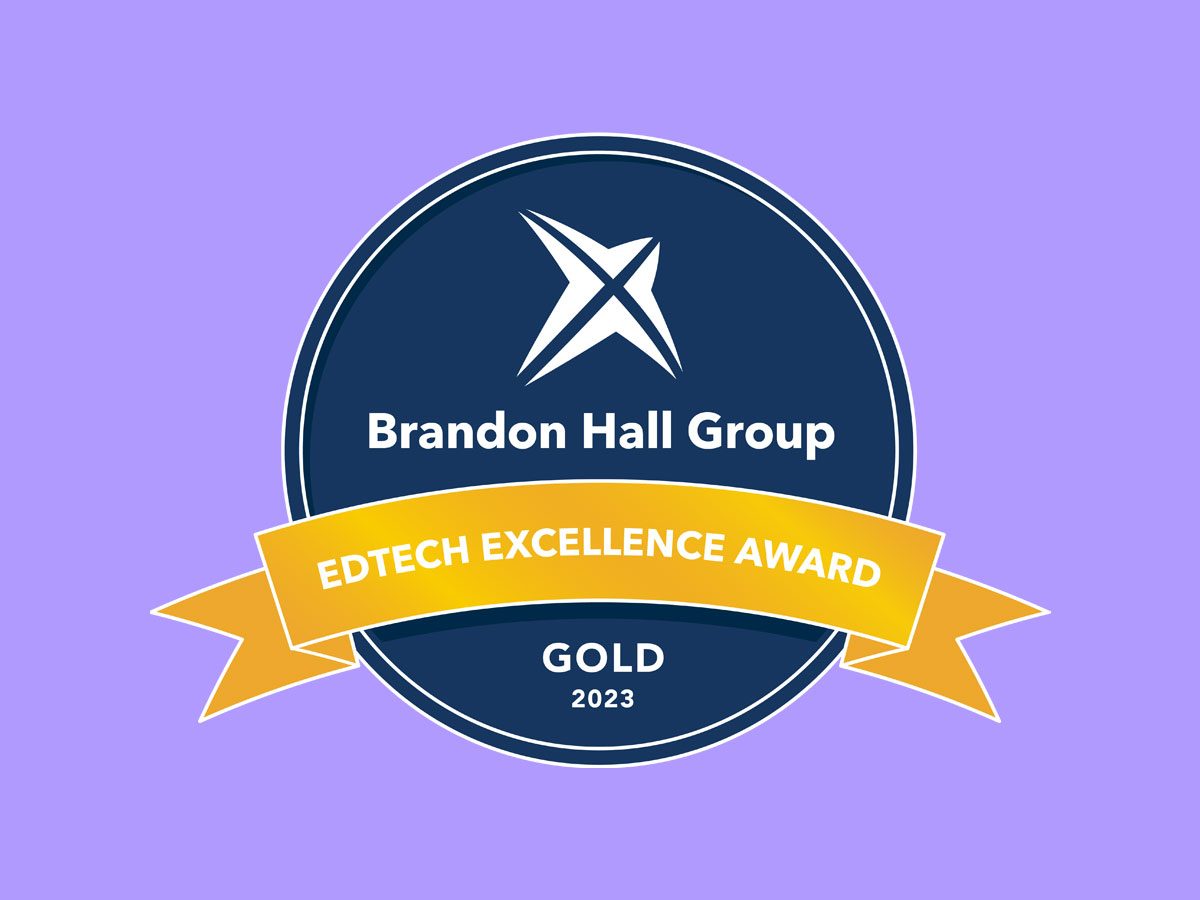Edtech award Brandon Hall Group, 2023